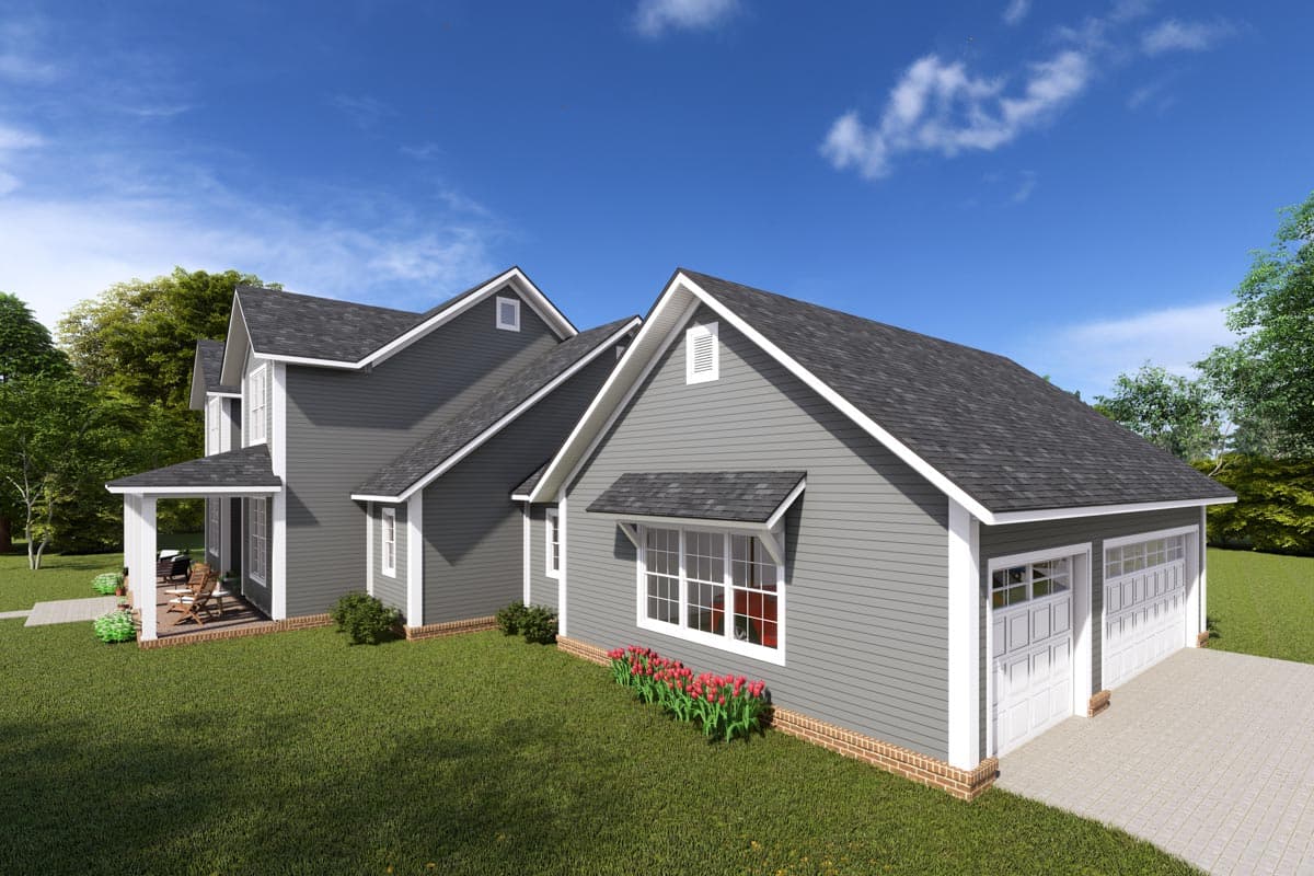 Plan 52325WM: 4-Bed Country Farmhouse Plan with Vaulted Great Room and Covered Porch - Image #7 - Country, Farmhouse, Modern Farmhouse, Traditional