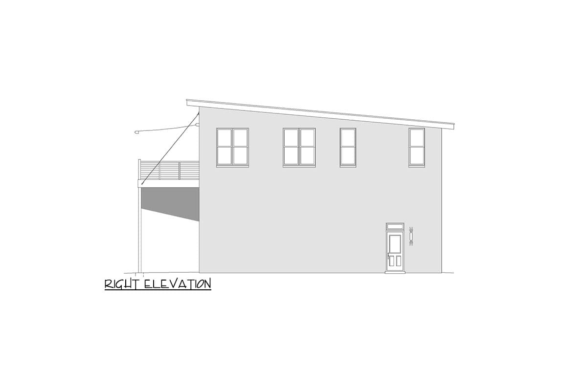 Plan 680167VR: Modern Triplex House Plan with an RV Garage - Image #5 - Contemporary, Mid Century Modern, Modern
