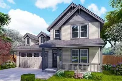 2037 Sq Ft Craftsman House Plan with Flex Room