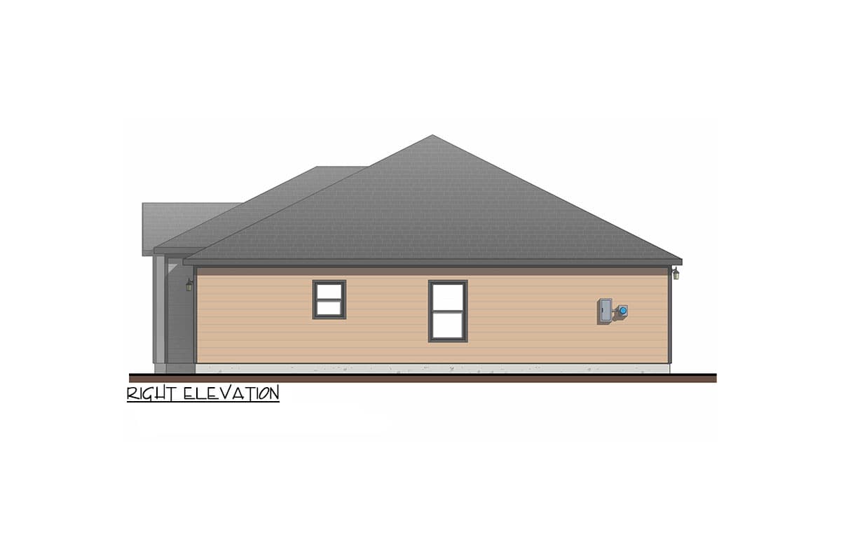 Plan 100310GHR: One Story Transitional-Style Duplex with 2 Bed Units Under 900 Square Feet - Image #5 - Contemporary, Country, Mid Century Modern, Northwest, Scandinavian, Transitional