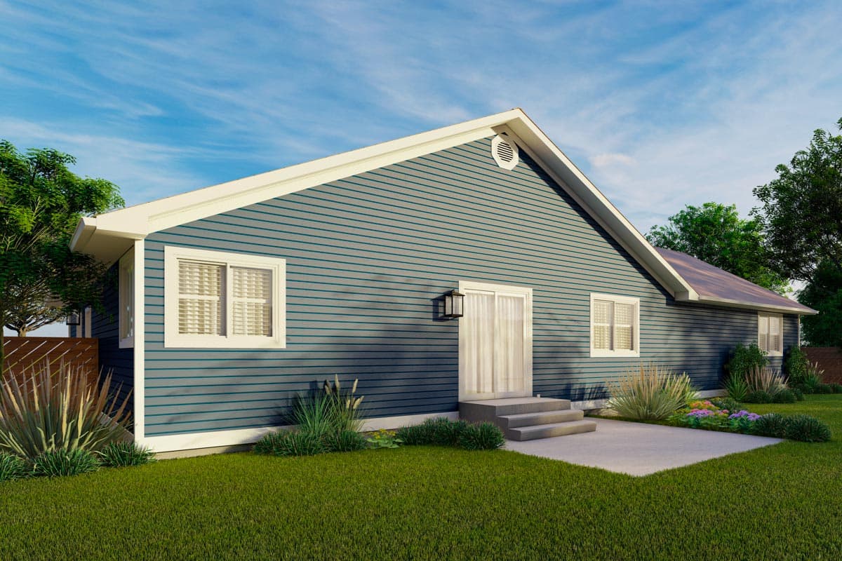 Plan 61448UT: 1660 Square Foot 3 Bed Traditional One-Story House Plan - Image #5 - Ranch, Traditional