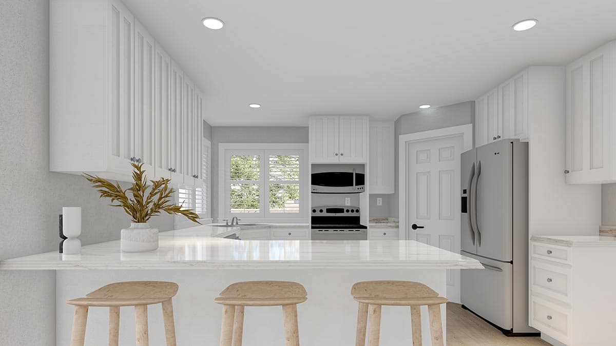 Plan 61448UT: 1660 Square Foot 3 Bed Traditional One-Story House Plan - Image #14 - Ranch, Traditional