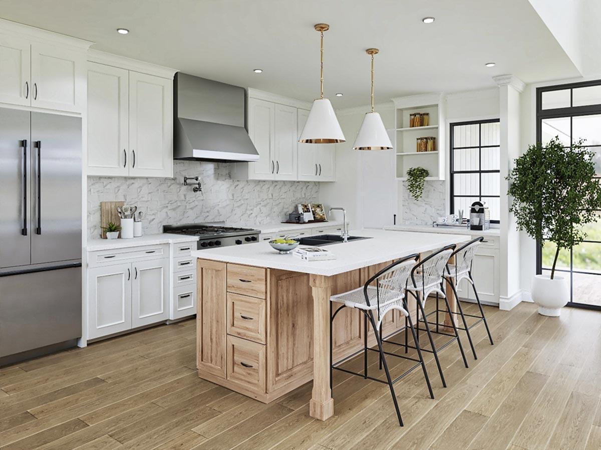 Plan 25809GE: 2459 Square Foot Rustic Farmhouse Plan with Home Office and Two Story Great Room - Image #12 - Country, Craftsman, Farmhouse, Modern Farmhouse, New American, Rustic, Traditional