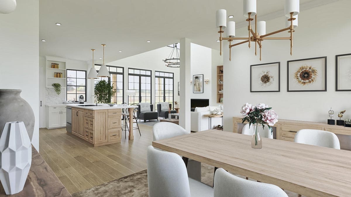 Plan 25809GE: 2459 Square Foot Rustic Farmhouse Plan with Home Office and Two Story Great Room - Image #15 - Country, Craftsman, Farmhouse, Modern Farmhouse, New American, Rustic, Traditional