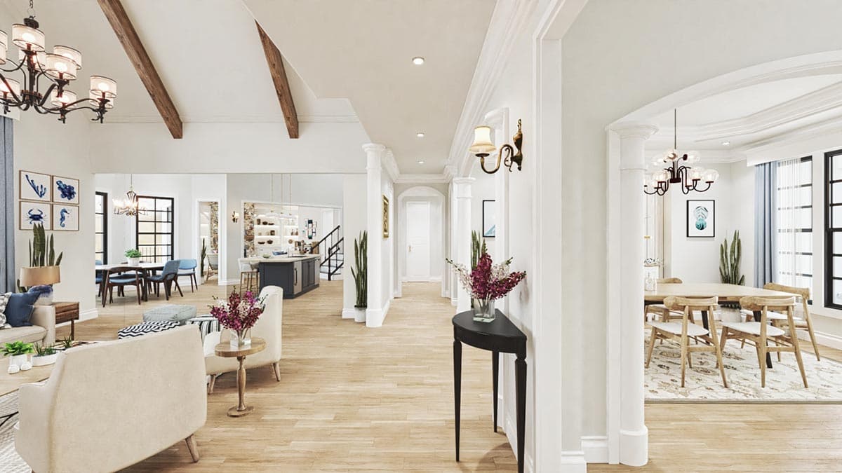 Plan 25810GE: Shingle Style Home Plan with Lighthouse and Upper Level Bonus Room - Image #13 - Beach, Coastal, Coastal Contemporary, Craftsman, New American, Shingle