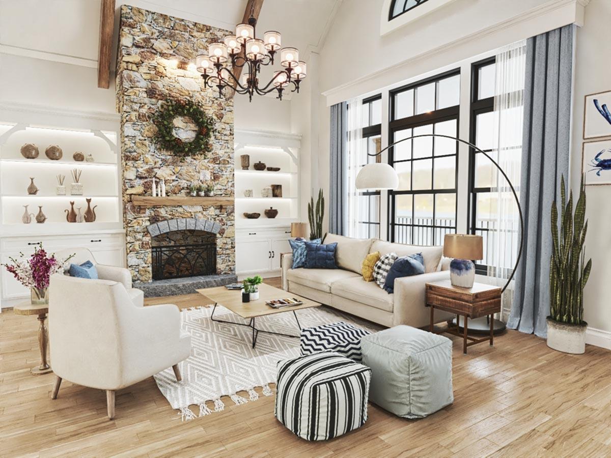 Plan 25810GE: Shingle Style Home Plan with Lighthouse and Upper Level Bonus Room - Image #16 - Beach, Coastal, Coastal Contemporary, Craftsman, New American, Shingle