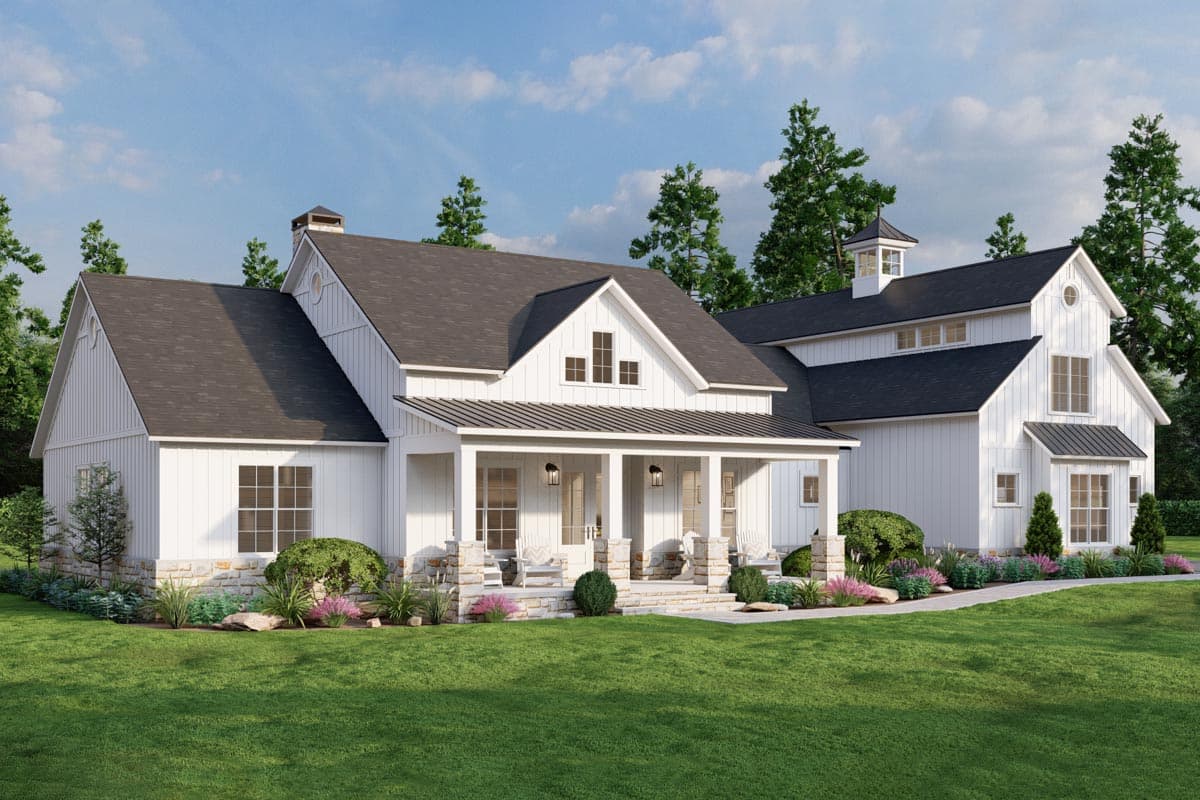 Plan 70852MK: 2683 Square Foot 3 Bed Modern Farmhouse House Plan with Bonus Expansion - Image #4 - Country, Farmhouse, Modern Farmhouse, Traditional