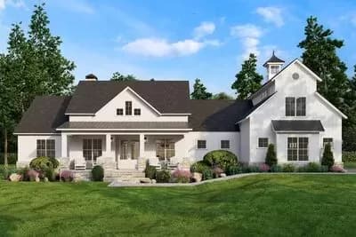 2683 Square Foot 3 Bed Modern Farmhouse House Plan with Bonus Expansion