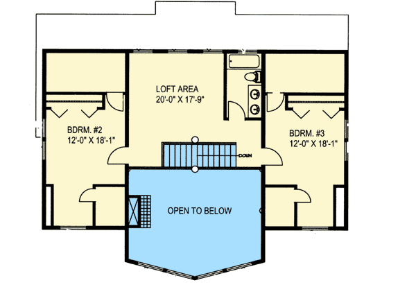 Plan 35381GH: Great Views with Garage Options - Floor Plan - Second Level - Mountain, Northwest, Vacation