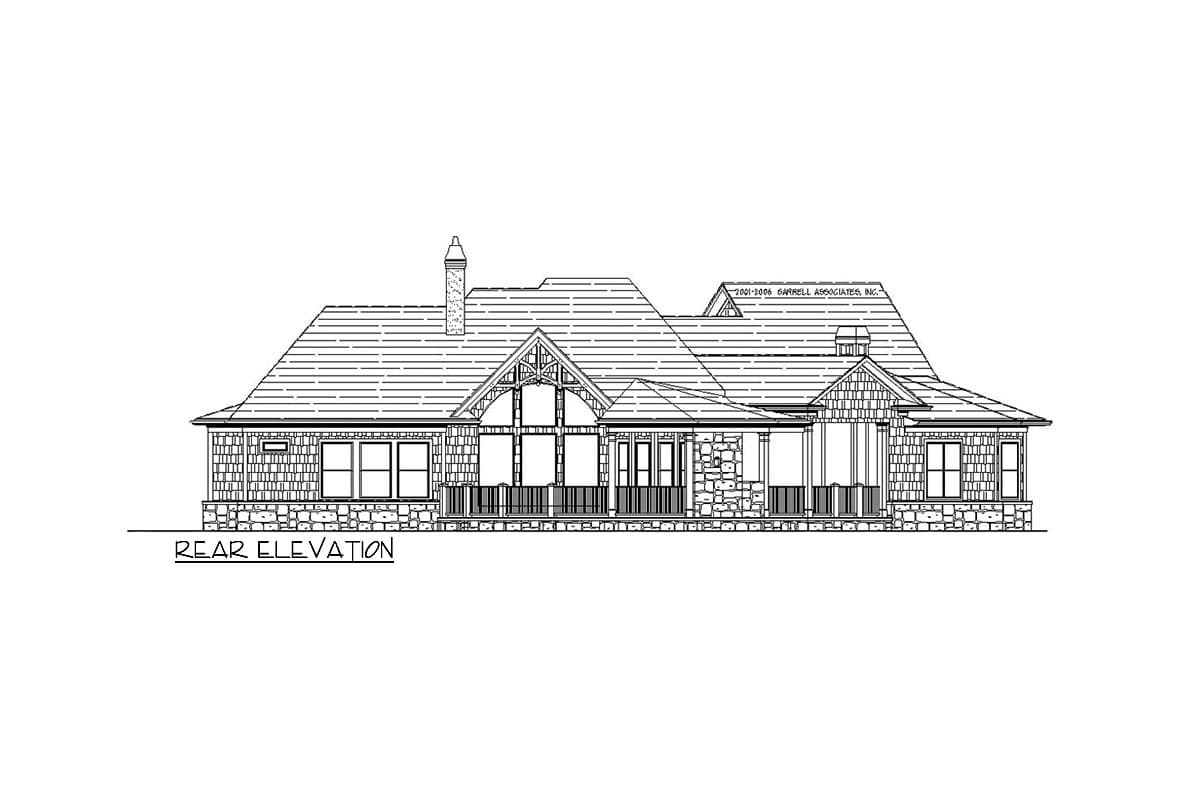 Plan 25813GE: Country Craftsman Plan with Angled Garage - Image #17 - Country, Craftsman, Mountain, Rustic