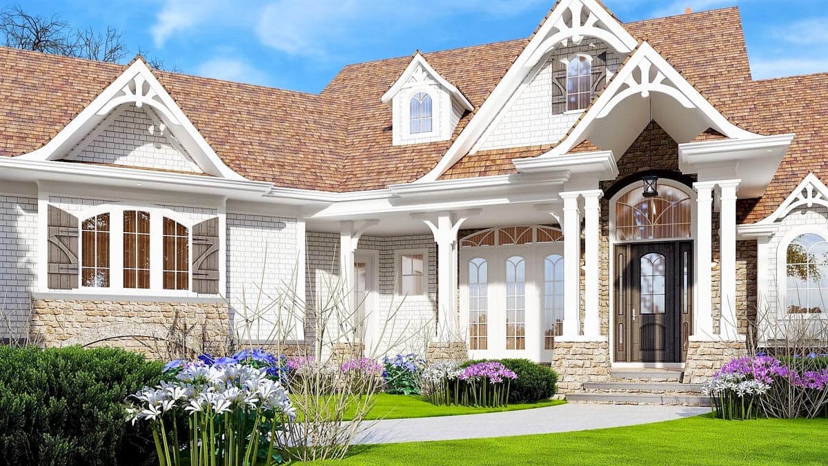 Plan 25813GE: Country Craftsman Plan with Angled Garage - Image #6 - Country, Craftsman, Mountain, Rustic