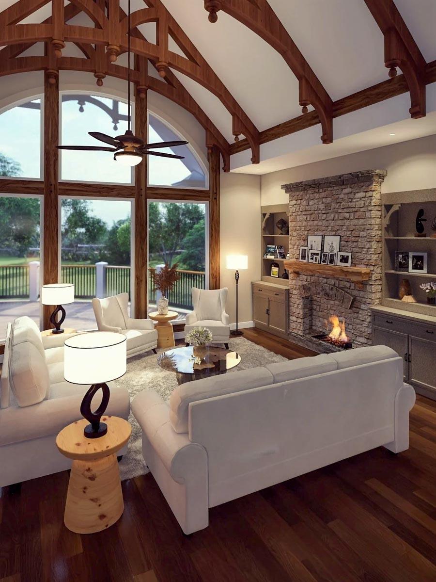 Plan 25813GE: Country Craftsman Plan with Angled Garage - Image #7 - Country, Craftsman, Mountain, Rustic