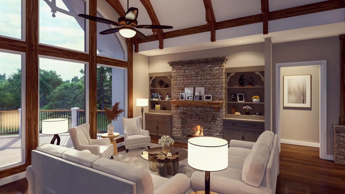 Plan 25813GE: Country Craftsman Plan with Angled Garage - Image #8 - Country, Craftsman, Mountain, Rustic