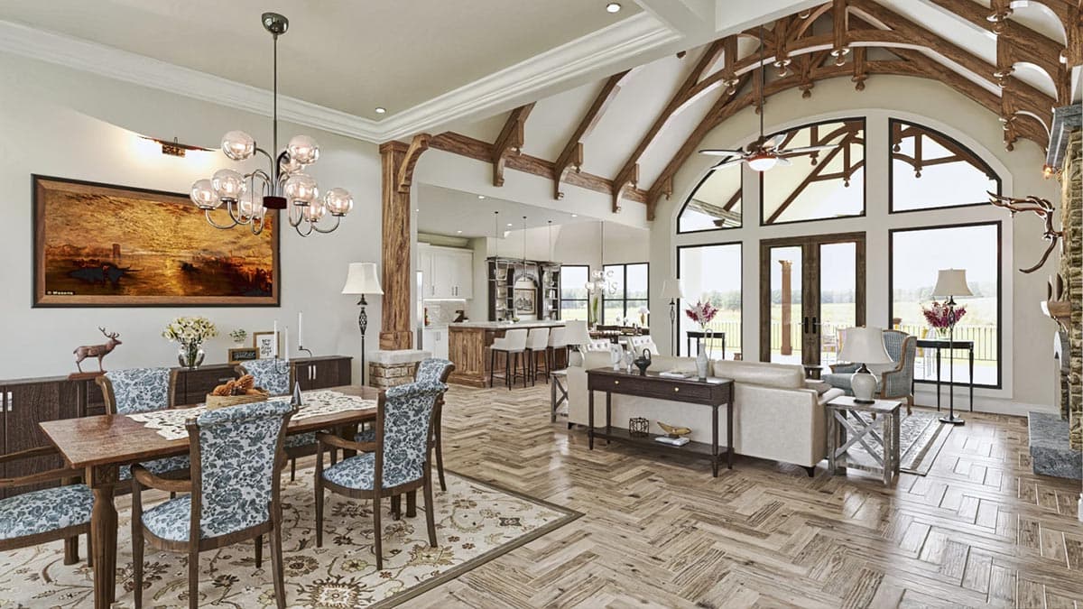 Plan 25814GE: 3400  Sq Ft Craftsman House Plan with Optional Upper and Lower Levels - Image #11 - Cottage, Country, Craftsman, Mountain, Rustic