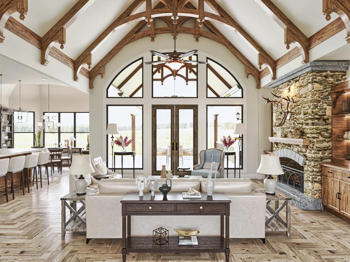 Plan 25814GE: 3400  Sq Ft Craftsman House Plan with Optional Upper and Lower Levels - Image #12 - Cottage, Country, Craftsman, Mountain, Rustic