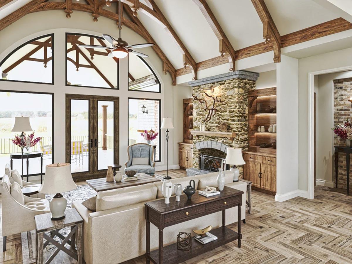 Plan 25814GE: 3400  Sq Ft Craftsman House Plan with Optional Upper and Lower Levels - Image #13 - Cottage, Country, Craftsman, Mountain, Rustic