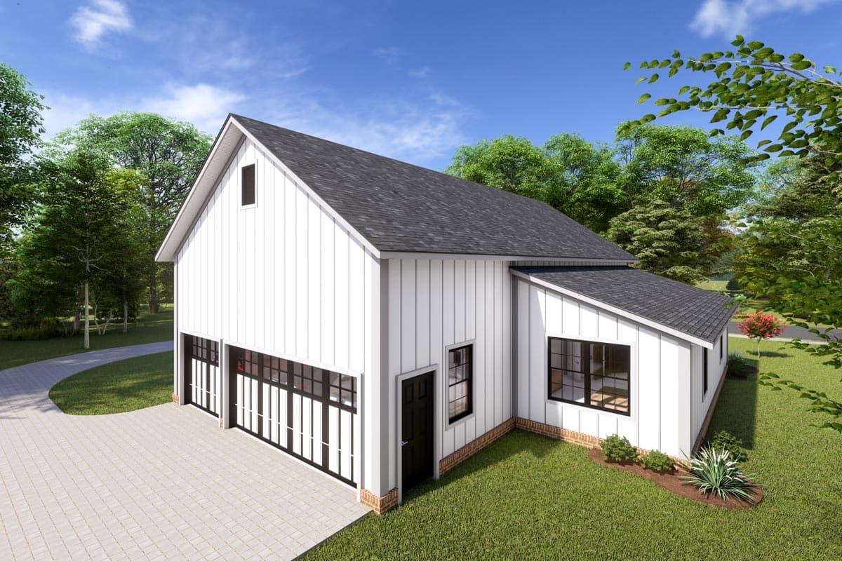 Plan 52326WM: 3-Bed Barndominium-Style Farmhouse Plan Under 2000 Sq Ft - Image #6 - Barndominium, Cottage, Country, Farmhouse, Rustic