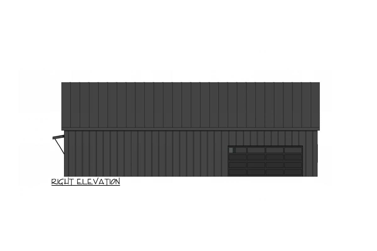 Plan 420096WNT: Under 1,500 Square Foot Modern Home Plan with Rear Garage - Image #15 - Modern, Mountain, Northwest