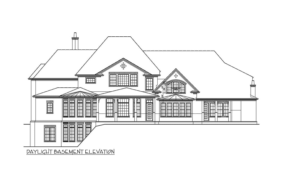 Plan 25815GE: 5985 Square Foot Luxury Home Plan with Two Bathrooms in the Main Floor Master Suite - Image #24 - European, Traditional