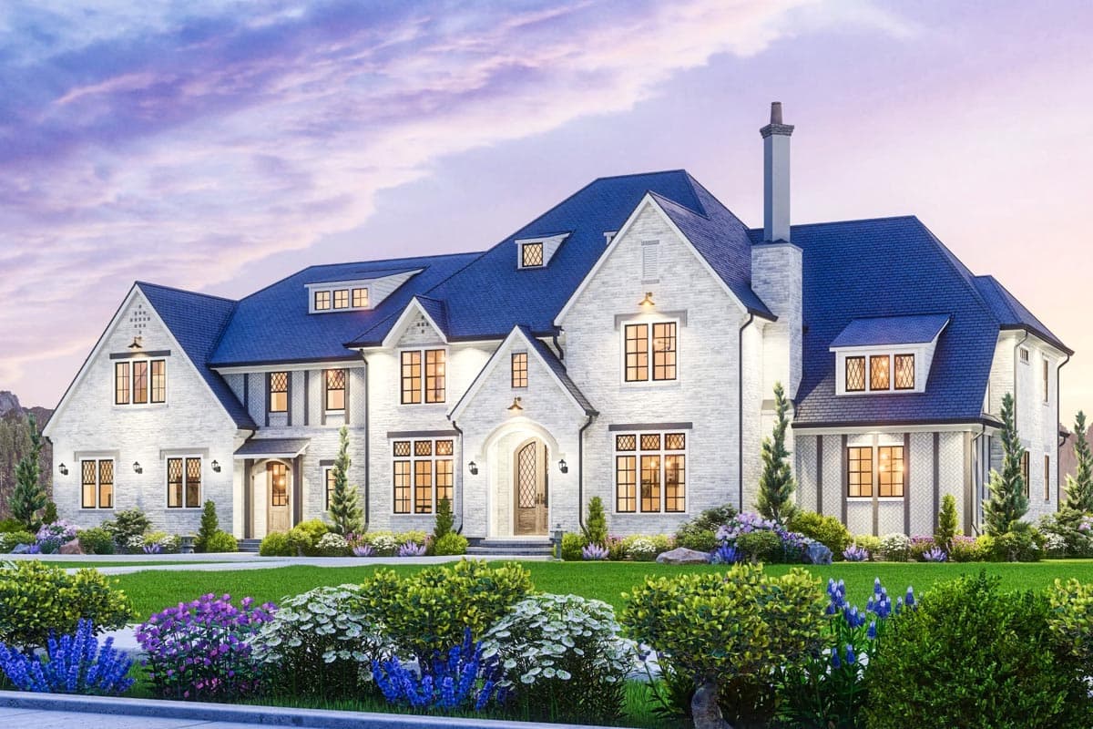Plan 25815GE: 5985 Square Foot Luxury Home Plan with Two Bathrooms in the Main Floor Master Suite - Image #7 - European, Traditional