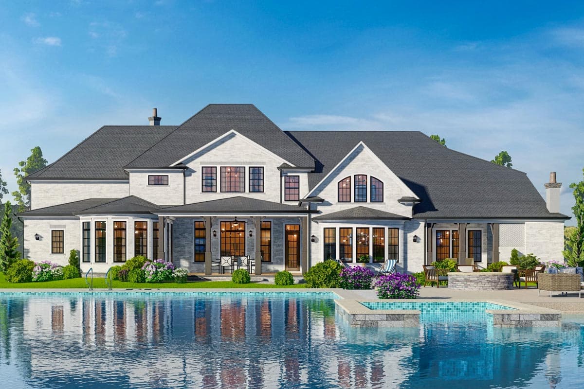 Plan 25815GE: 5985 Square Foot Luxury Home Plan with Two Bathrooms in the Main Floor Master Suite - Image #19 - European, Traditional