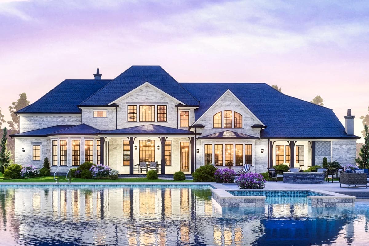 Plan 25815GE: 5985 Square Foot Luxury Home Plan with Two Bathrooms in the Main Floor Master Suite - Image #20 - European, Traditional