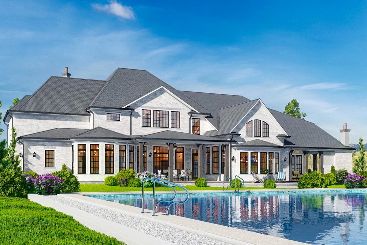 Plan 25815GE: 5985 Square Foot Luxury Home Plan with Two Bathrooms in the Main Floor Master Suite - Image #21 - European, Traditional
