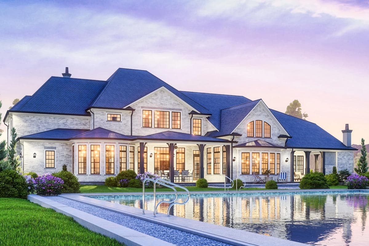 Plan 25815GE: 5985 Square Foot Luxury Home Plan with Two Bathrooms in the Main Floor Master Suite - Image #22 - European, Traditional