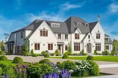 5985 Square Foot Luxury Home Plan with Two Bathrooms in the Main Floor Master Suite
