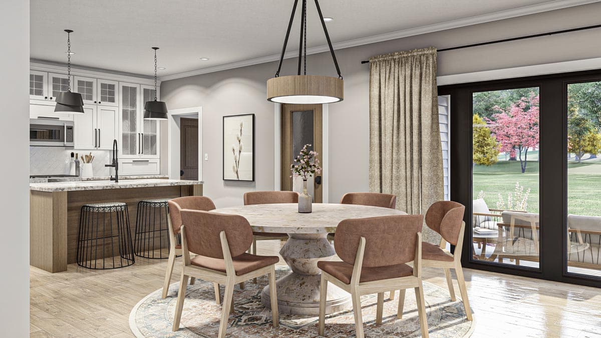 Plan 623262DJ: 3-Bedroom Colonial House Plan with Semi-Open Concept Layout  - Image #9 - Colonial, Country, Traditional