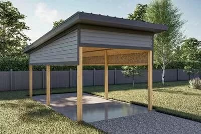 Traditional Style Carport Plan