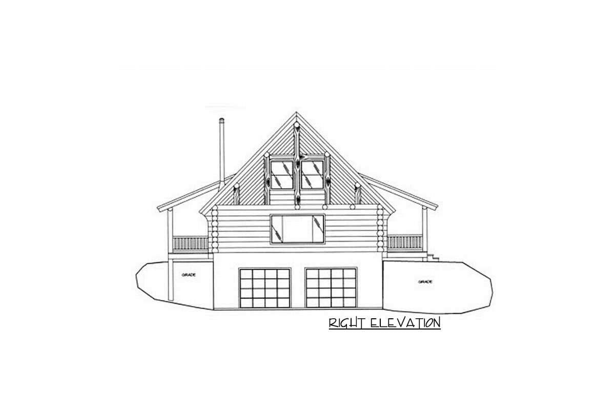 Plan 35399GH: Log Home Living - Image #5 - Log Cabin, Mountain, Rustic, Vacation