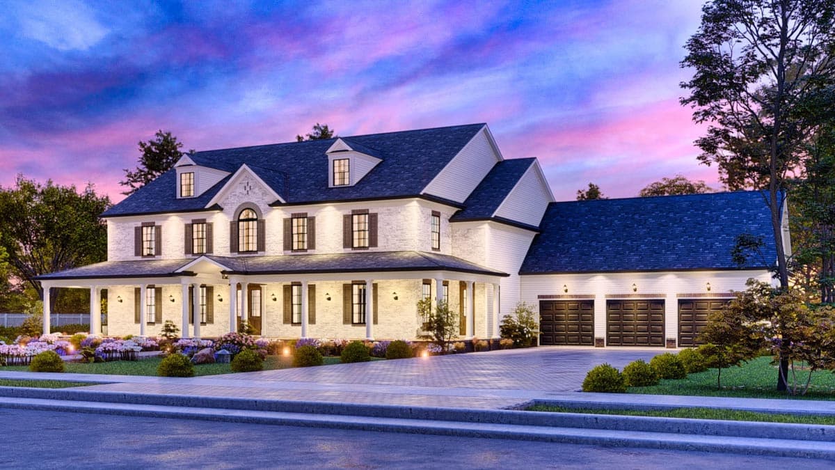 Plan 25816GE: 6 Bed Traditional Country Home Plan with Formal Dining Room - Image #6 - Country, Farmhouse, Traditional