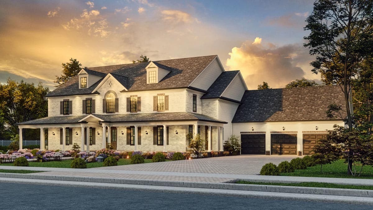 Plan 25816GE: 6 Bed Traditional Country Home Plan with Formal Dining Room - Image #10 - Country, Farmhouse, Traditional