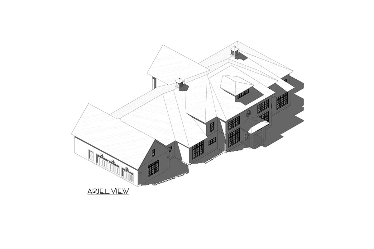 Plan 46495LA: Transitional Country House Plan with Deluxe Owner's Suite and Bonus Room Above Garage - 5491 Sq Ft - Image #5 - Country, Ranch, Southern, Transitional