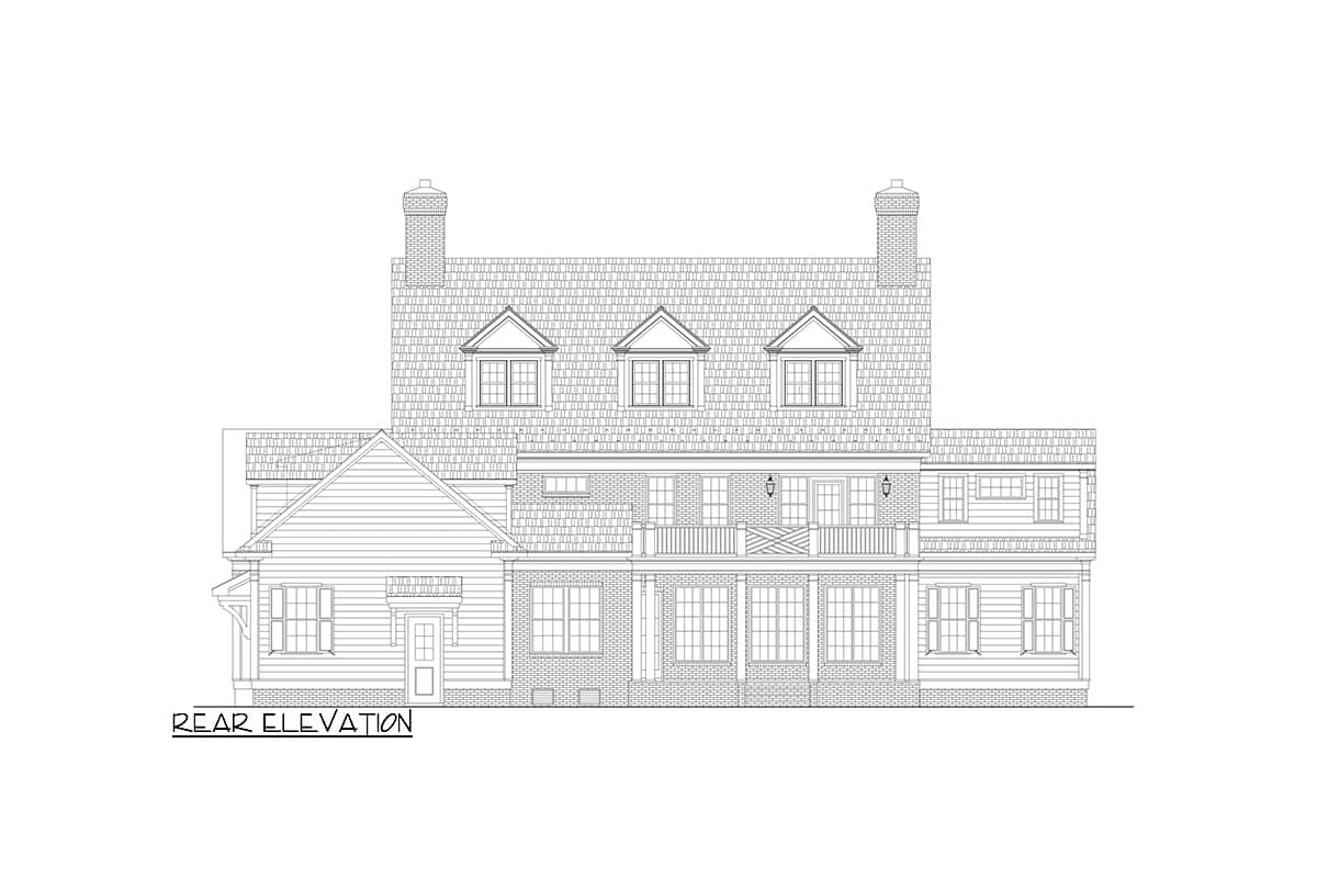 Plan 550014LAN: Exclusive Traditional Southern Home Plan with Symmetrical Front Elevation - Image #11 - Southern, Southern Traditional, Traditional
