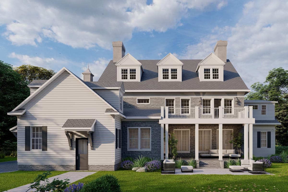 Plan 550014LAN: Exclusive Traditional Southern Home Plan with Symmetrical Front Elevation - Image #4 - Southern, Southern Traditional, Traditional