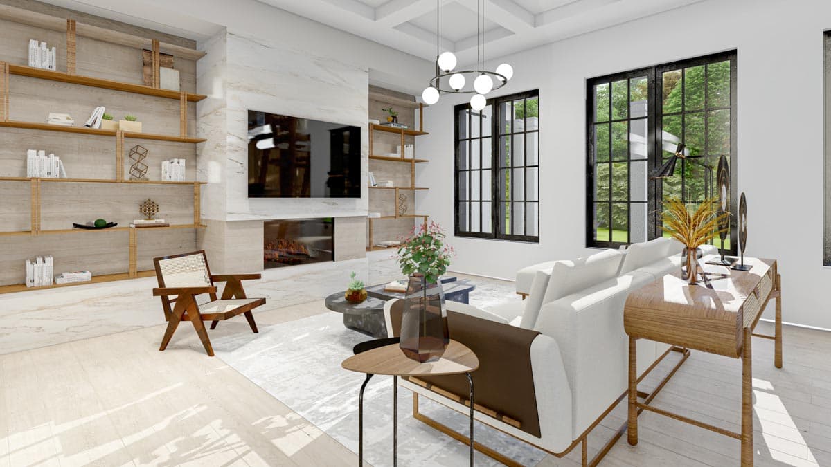 Plan 550014LAN: Exclusive Traditional Southern Home Plan with Symmetrical Front Elevation - Image #5 - Southern, Southern Traditional, Traditional