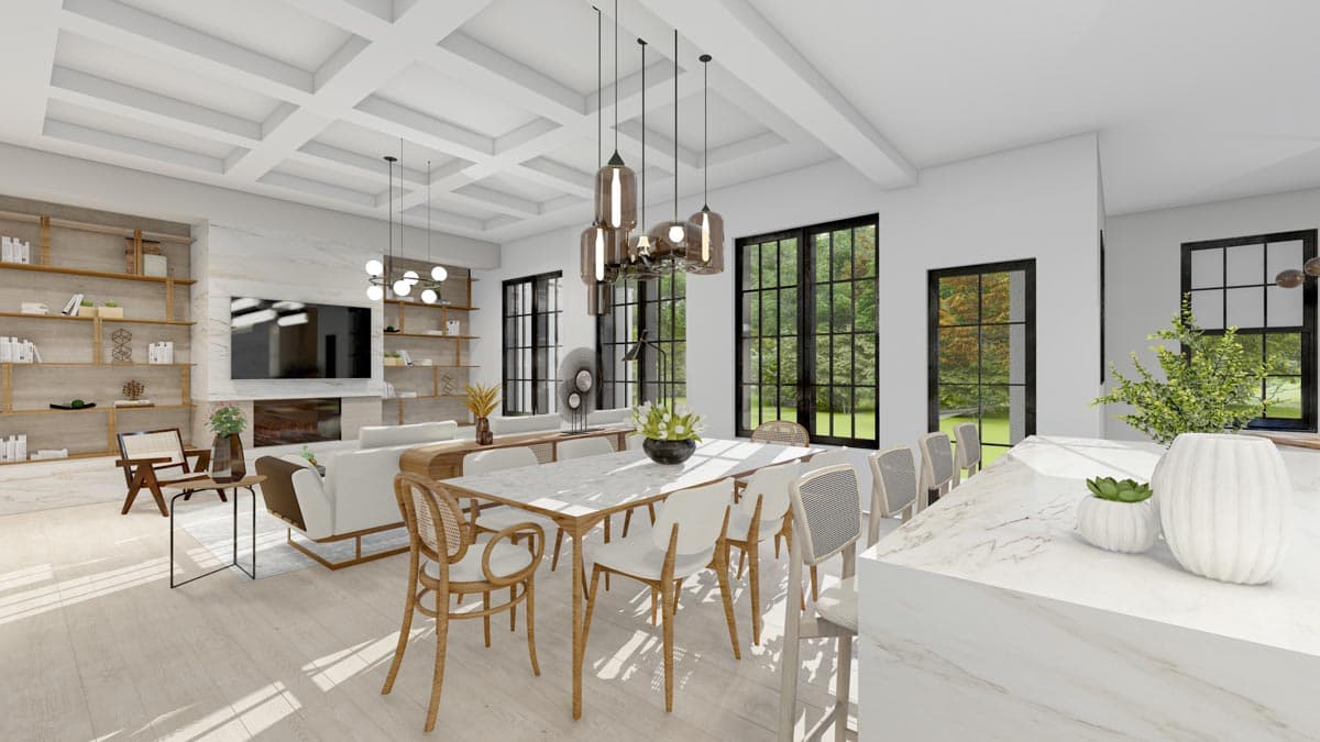 Plan 550014LAN: Exclusive Traditional Southern Home Plan with Symmetrical Front Elevation - Image #6 - Southern, Southern Traditional, Traditional