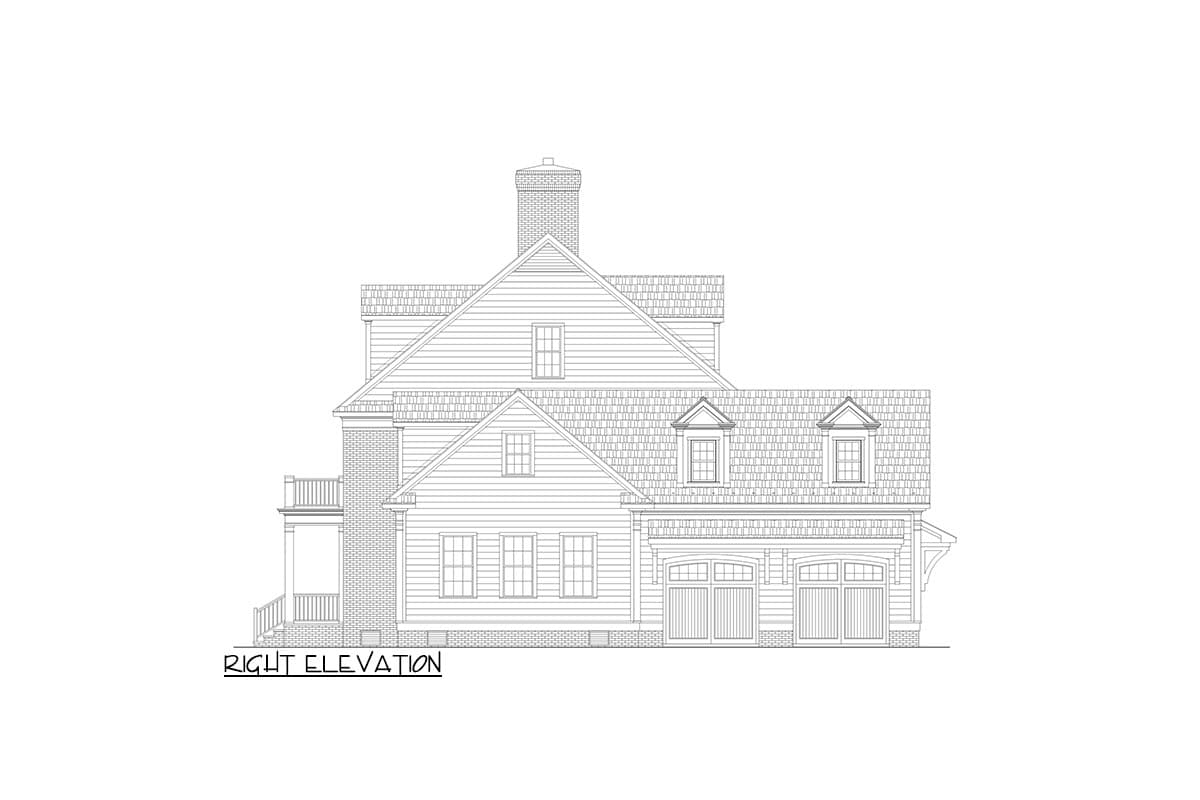 Plan 550014LAN: Exclusive Traditional Southern Home Plan with Symmetrical Front Elevation - Image #12 - Southern, Southern Traditional, Traditional