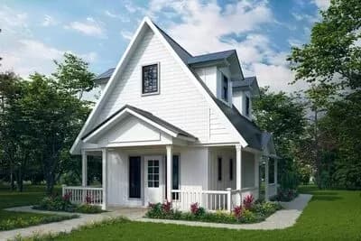 Multi-Family Tiny Home Plan with Two, 1-Bed Apartments