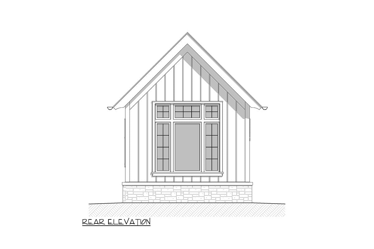 Plan 865021SHW: 485 Square Foot Tiny House Plan with Loft  - Image #14 - Craftsman, Rustic