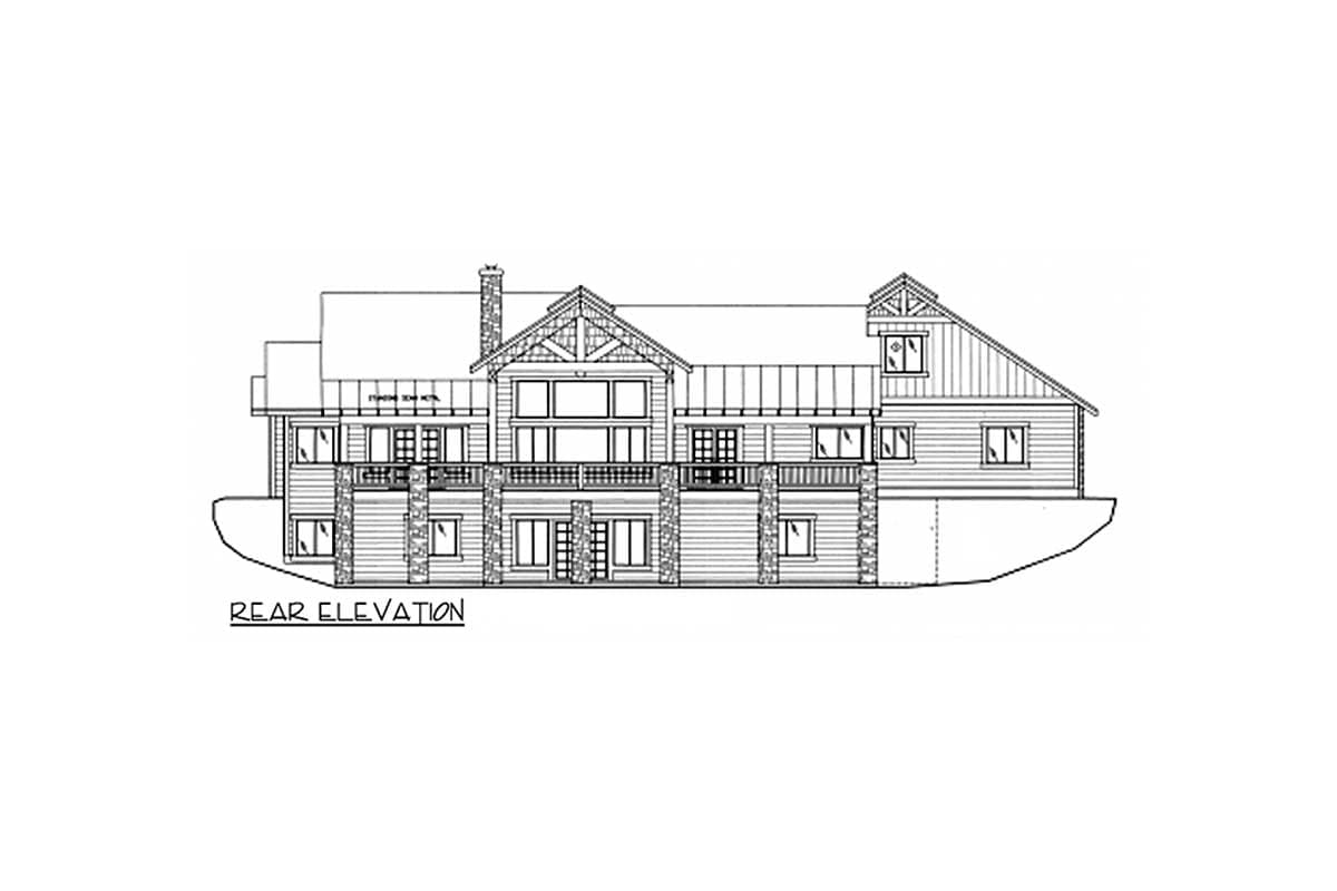 Plan 35402GH: Enticing Mountain Home Plan - Image #4 - Mountain, Northwest, Rustic