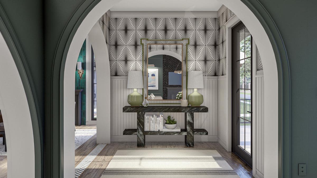 Plan 623264DJ: 3-Bed Modern Victorian Home Plan with Rear-Entry Garage - Image #6 - Cottage, European, Transitional, Victorian