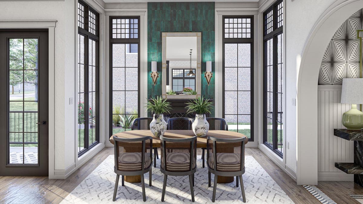 Plan 623264DJ: 3-Bed Modern Victorian Home Plan with Rear-Entry Garage - Image #7 - Cottage, European, Transitional, Victorian