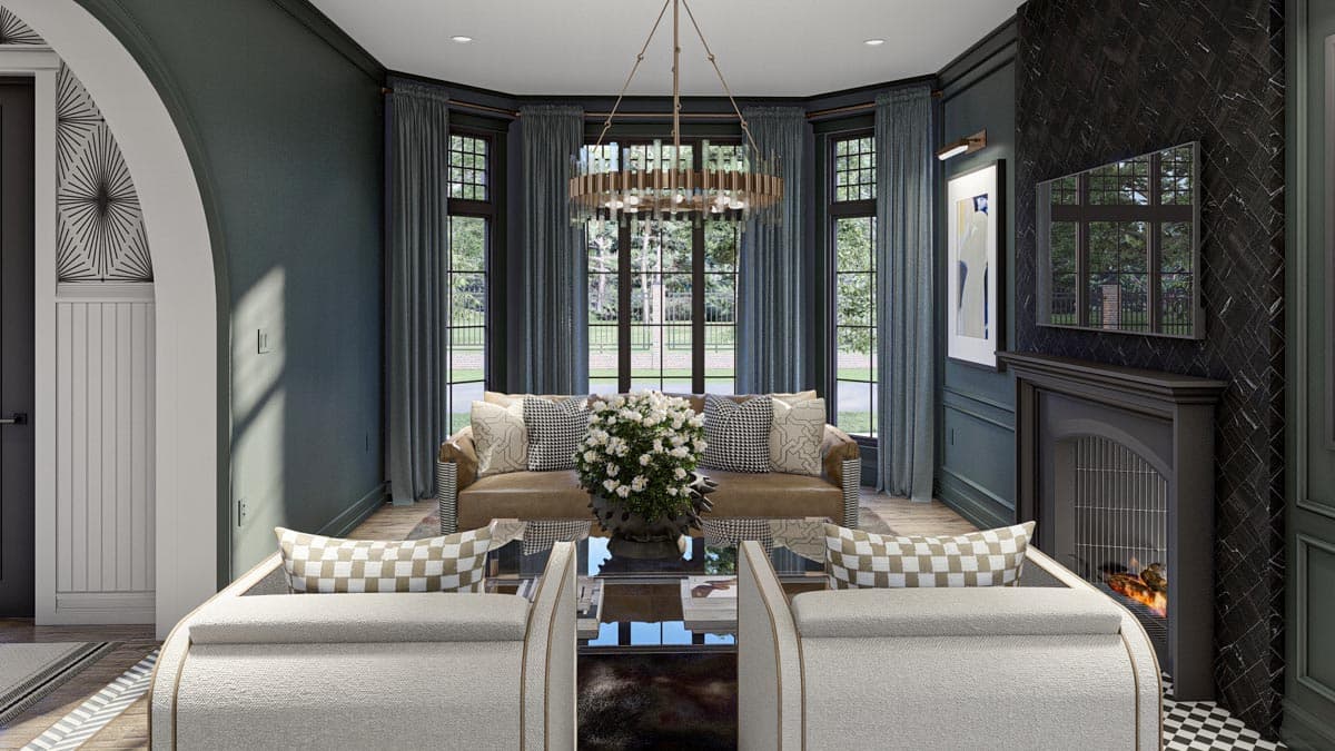 Plan 623264DJ: 3-Bed Modern Victorian Home Plan with Rear-Entry Garage - Image #8 - Cottage, European, Transitional, Victorian