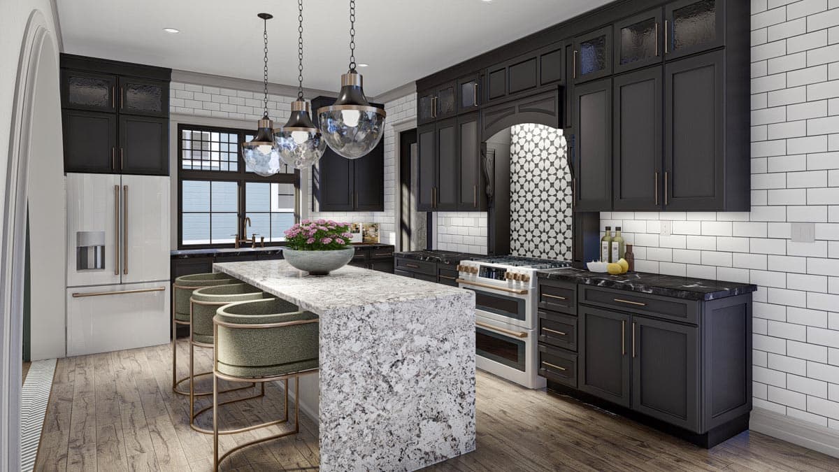 Plan 623264DJ: 3-Bed Modern Victorian Home Plan with Rear-Entry Garage - Image #11 - Cottage, European, Transitional, Victorian