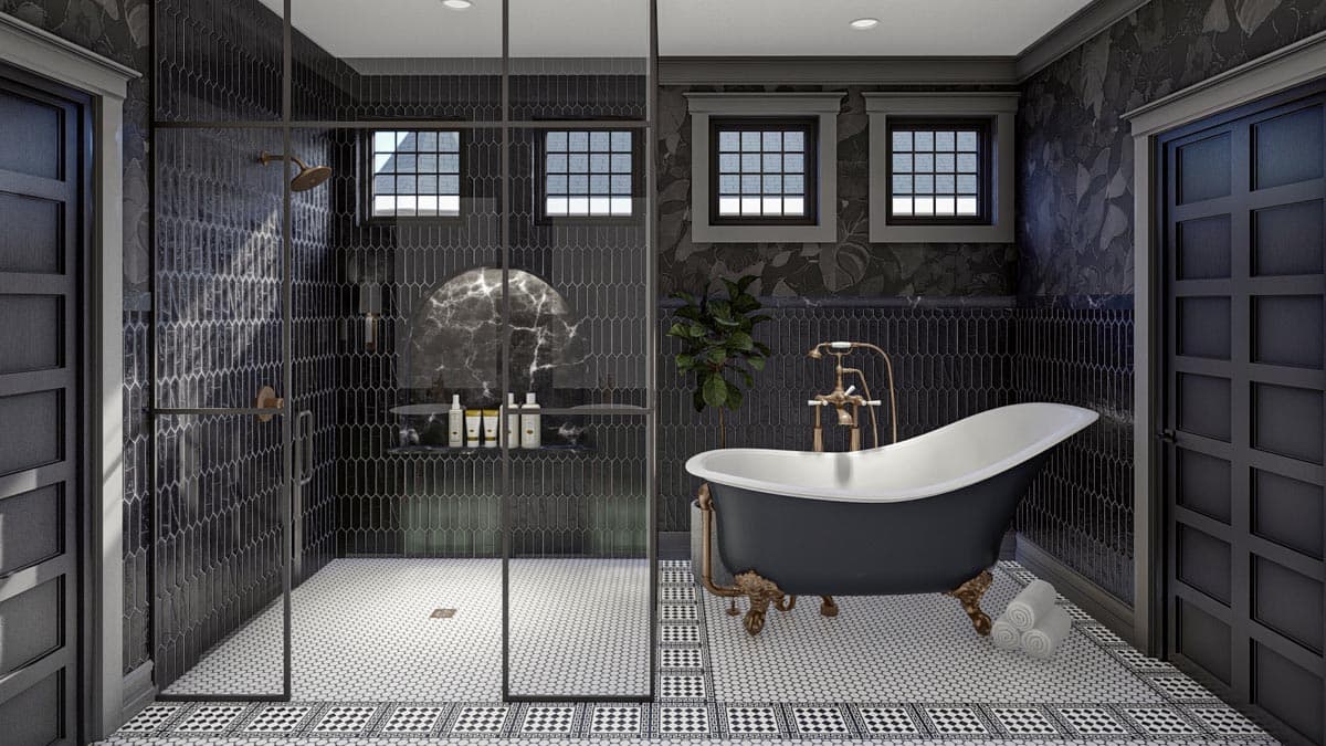 Plan 623264DJ: 3-Bed Modern Victorian Home Plan with Rear-Entry Garage - Image #16 - Cottage, European, Transitional, Victorian