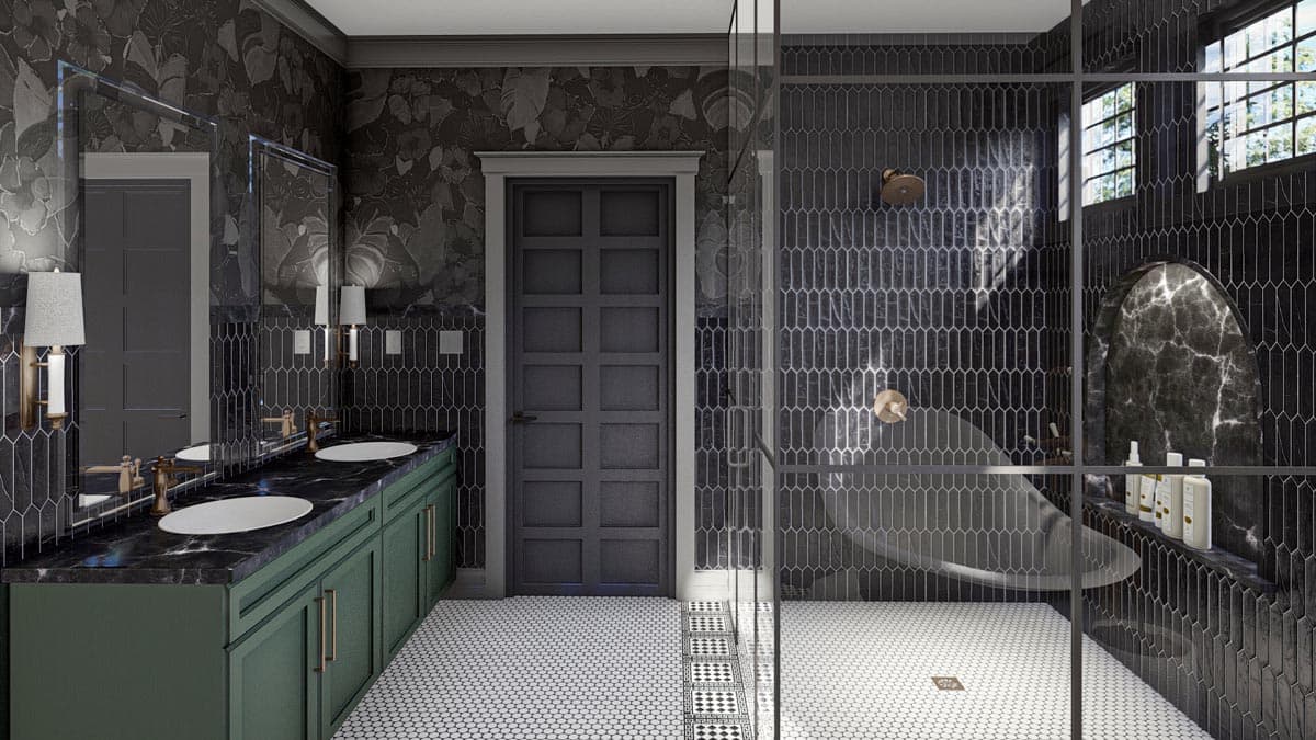 Plan 623264DJ: 3-Bed Modern Victorian Home Plan with Rear-Entry Garage - Image #15 - Cottage, European, Transitional, Victorian