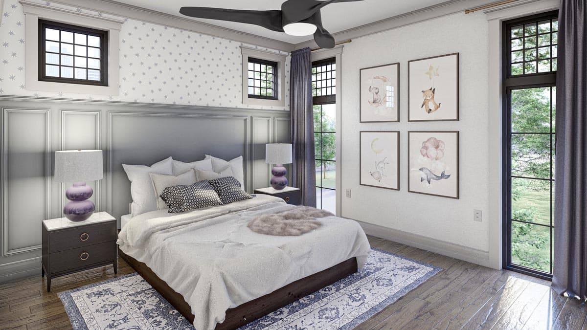 Plan 623264DJ: 3-Bed Modern Victorian Home Plan with Rear-Entry Garage - Image #17 - Cottage, European, Transitional, Victorian